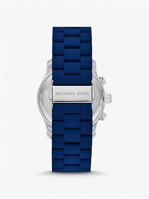 michael kors watch navy exchange|Oversized Runway Navy.